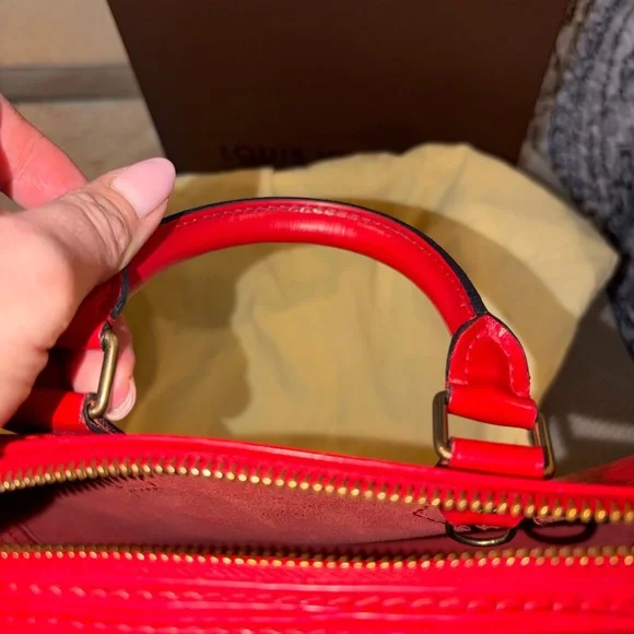 Louis Vuitton Castillian Red Epi speedy 25 rare excellent condition vintage - Picture 13 of 13